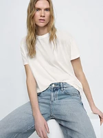 High-waist wide-leg jeans