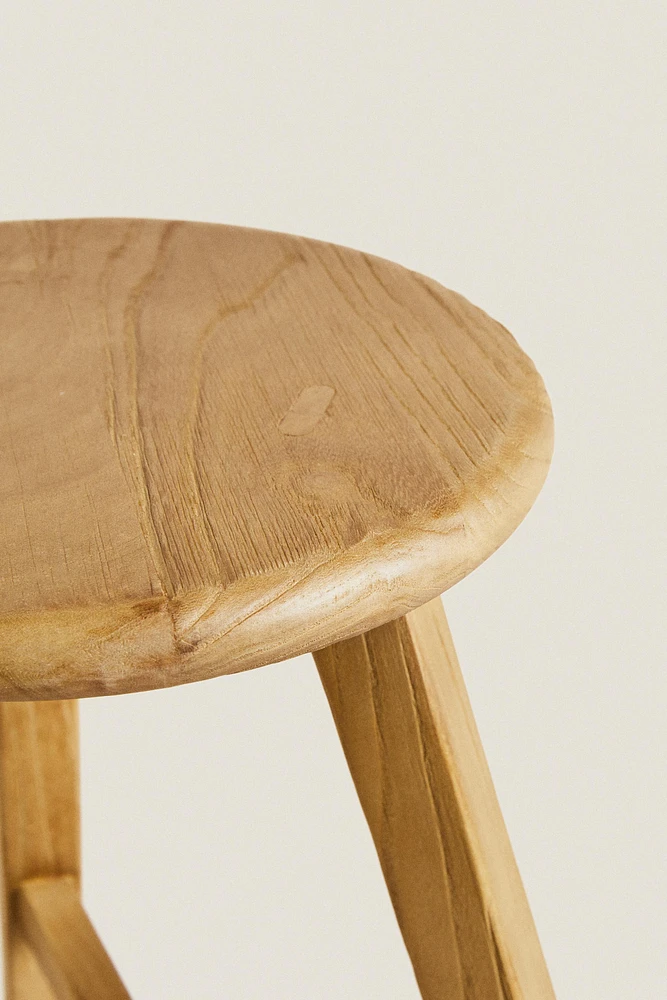 ELM WOOD STOOL