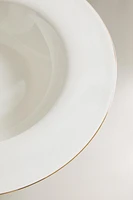 RIMMED BONE CHINA SOUP PLATE