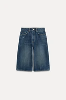 TRF MID-RISE DENIM JORTS