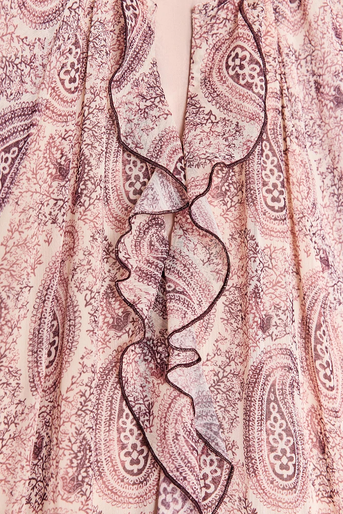 ROBE IMPRIMÉE À VOLANTS