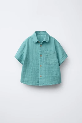 CHEMISE TEXTURÉE À POCHE