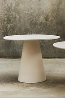 OUTDOOR TABLE WITH CONICAL BASE