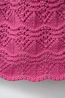 FLORAL CROCHET KNIT TOP