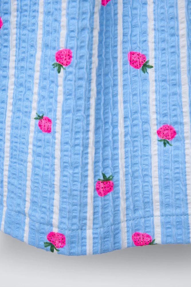 ROBE IMPRIMÉE À VOLANT