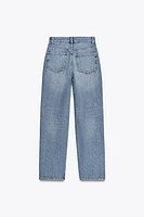 JEAN TRF MOM FIT DÉCHIRÉ TAILLE HAUTE