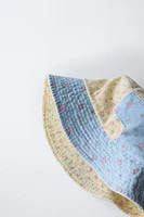 PATCHWORK FLORAL BUCKET HAT