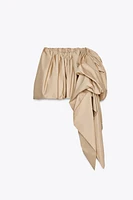 ZW COLLECTION MINI BALLOON SKIRT WITH BOW