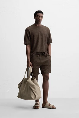 RELAXED FIT JACQUARD SHORTS