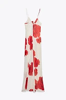 FLORAL PRINT LONG DRESS