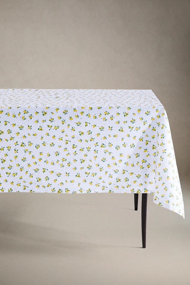 NAPPE COTON ENDUIT CITRONS