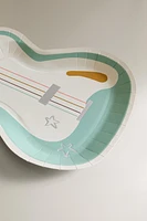 CHILDREN’S SET OF GUITAR PAPER PLATES (SET OF 12)