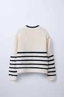 STRIPED KNIT SWEATER