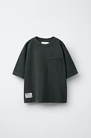 WASHED EFFECT POCKET T-SHIRT