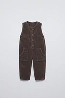 CORDUROY OVERALLS WITH POCKETS