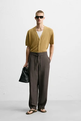 PANTALON FLUIDE À CORDON