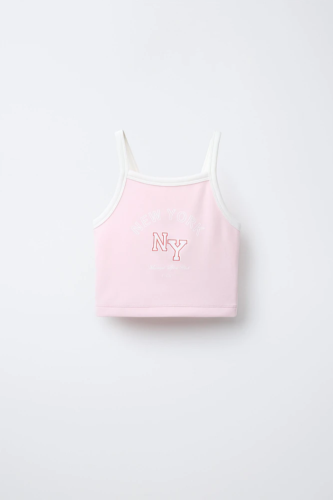 T-SHIRT À BRETELLES AVEC MODAL
