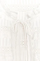 ZW COLLECTION LACE SATIN EFFECT TOP