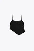 ASYMMETRIC CREPE TOP