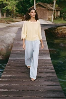 PULL EN MAILLE MANCHE AMPLE