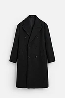 TEXTURED BOUCLÉ WOOL COAT