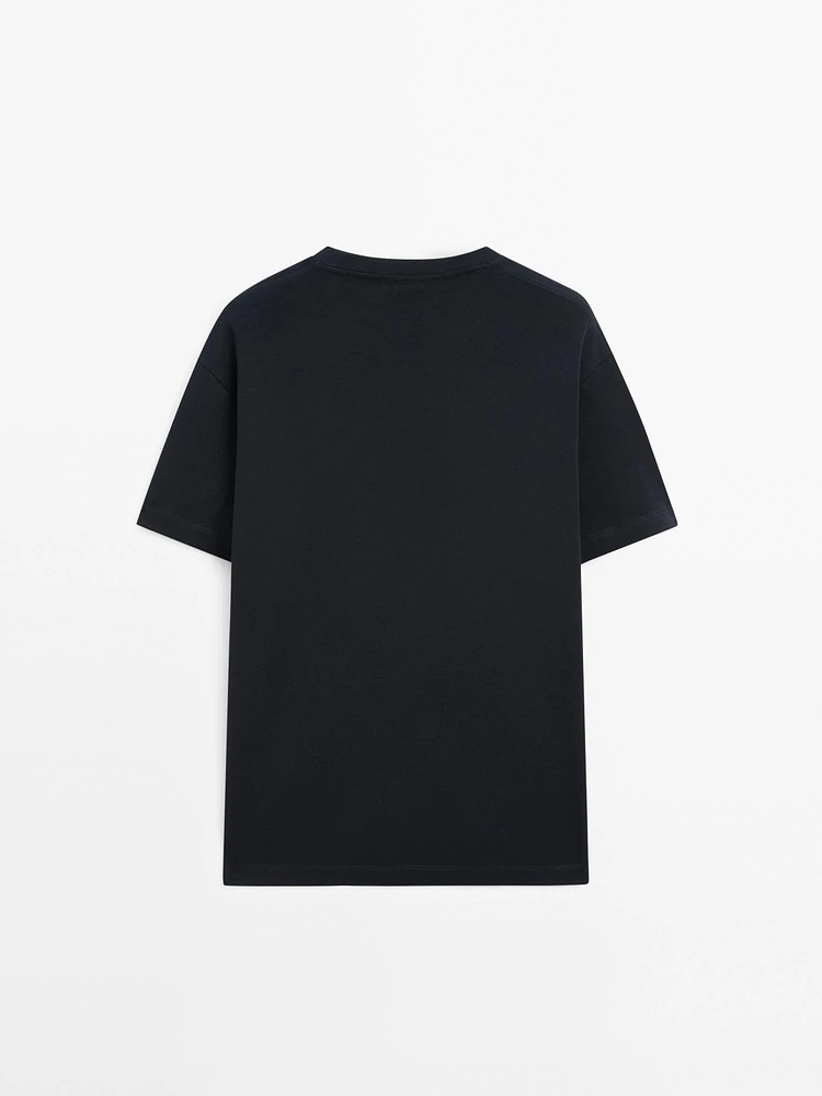 T-shirt medium weight 100 % coton