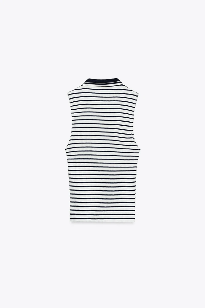 RIBBED POLO