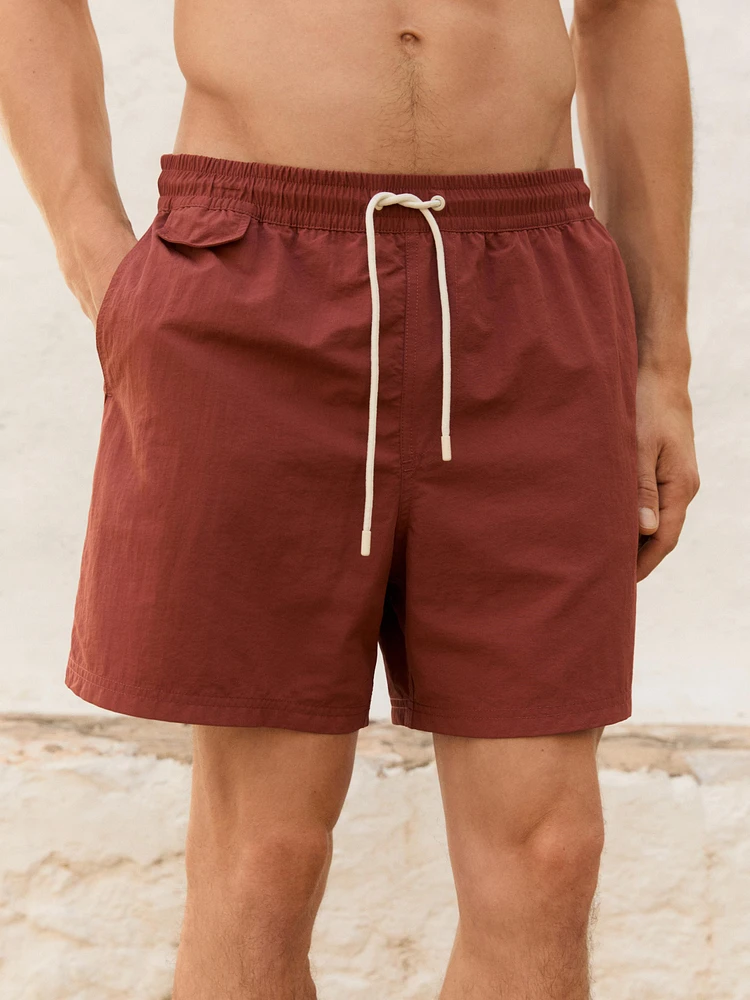 Short de bain uni regular ft