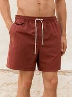 Short de bain uni regular ft