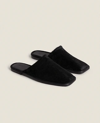 FAUX FUR MULE SLIPPERS