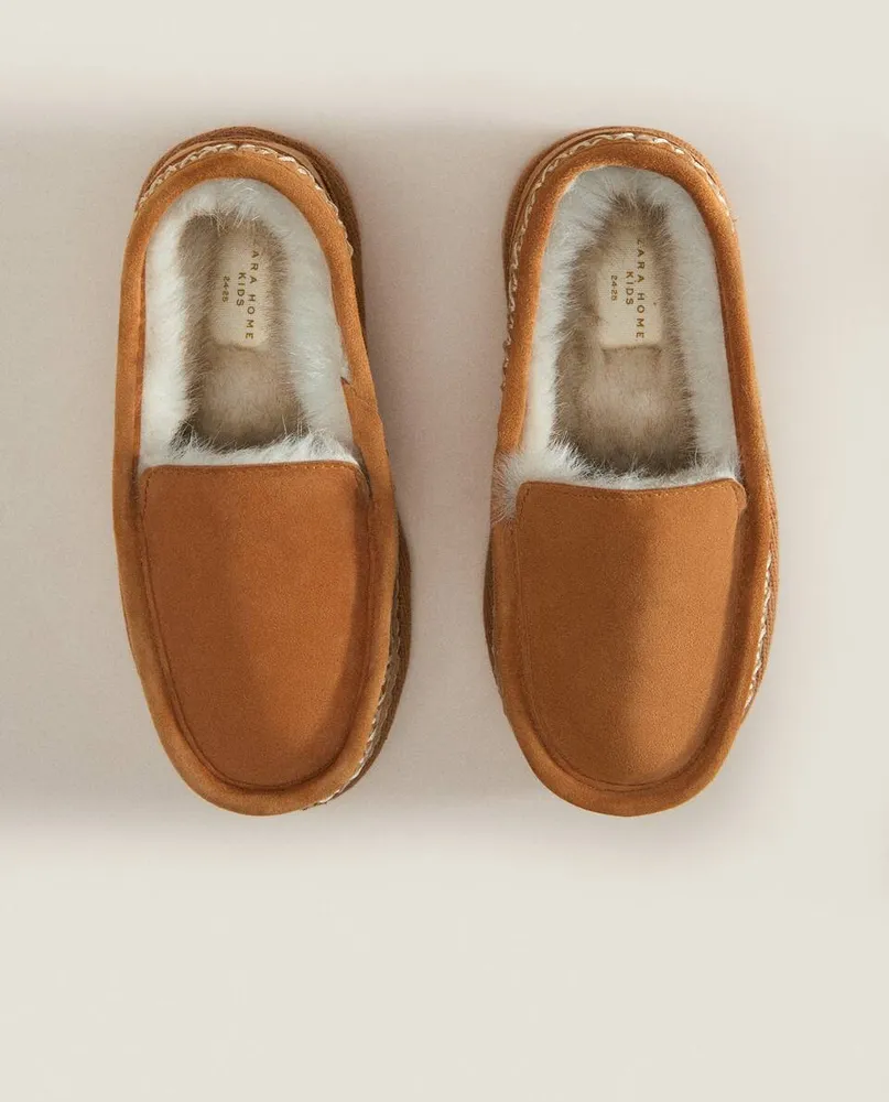 LEATHER LOAFERS WITH LINING