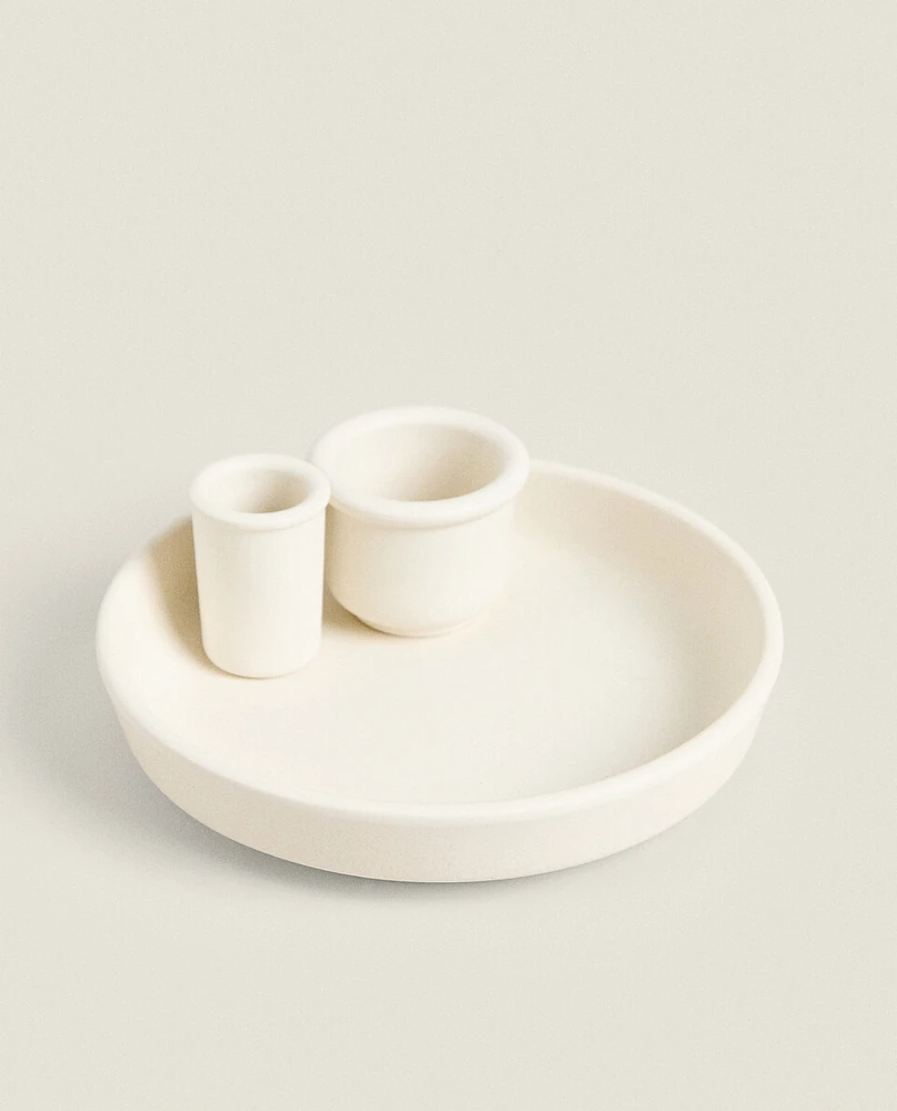 CERAMIC SNACK TRAY