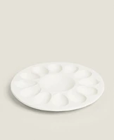 CERAMIC EGG SERVING DISH