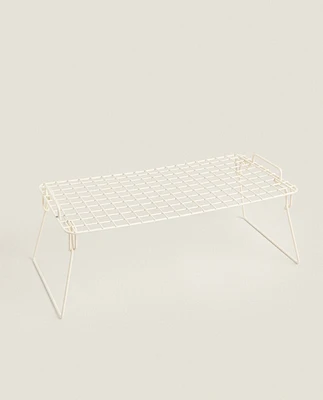 FOLDABLE LACQUERED METAL RACK