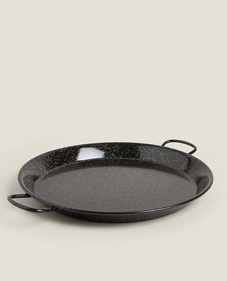 STEEL PAELLA PAN WITH HANDLES