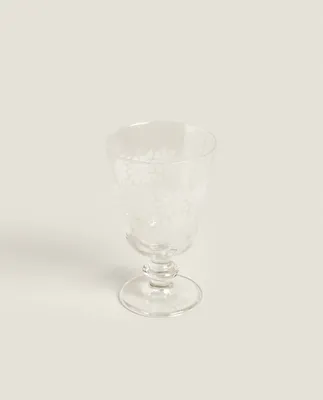 FLORAL WINE GLASS