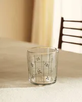 FLORAL GLASS TUMBLER