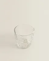 RAISED SQUARE-EFFECT TUMBLER