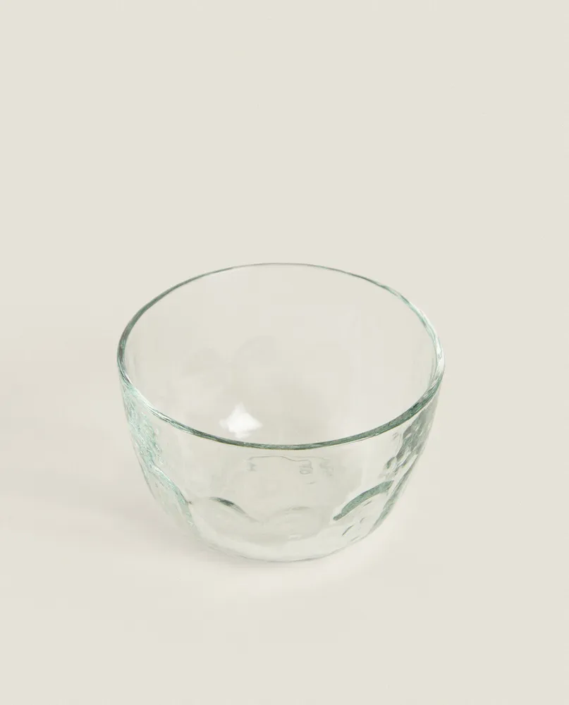 FACETED GLASS BOWL