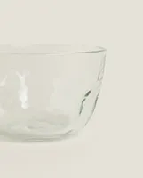 FACETED GLASS BOWL