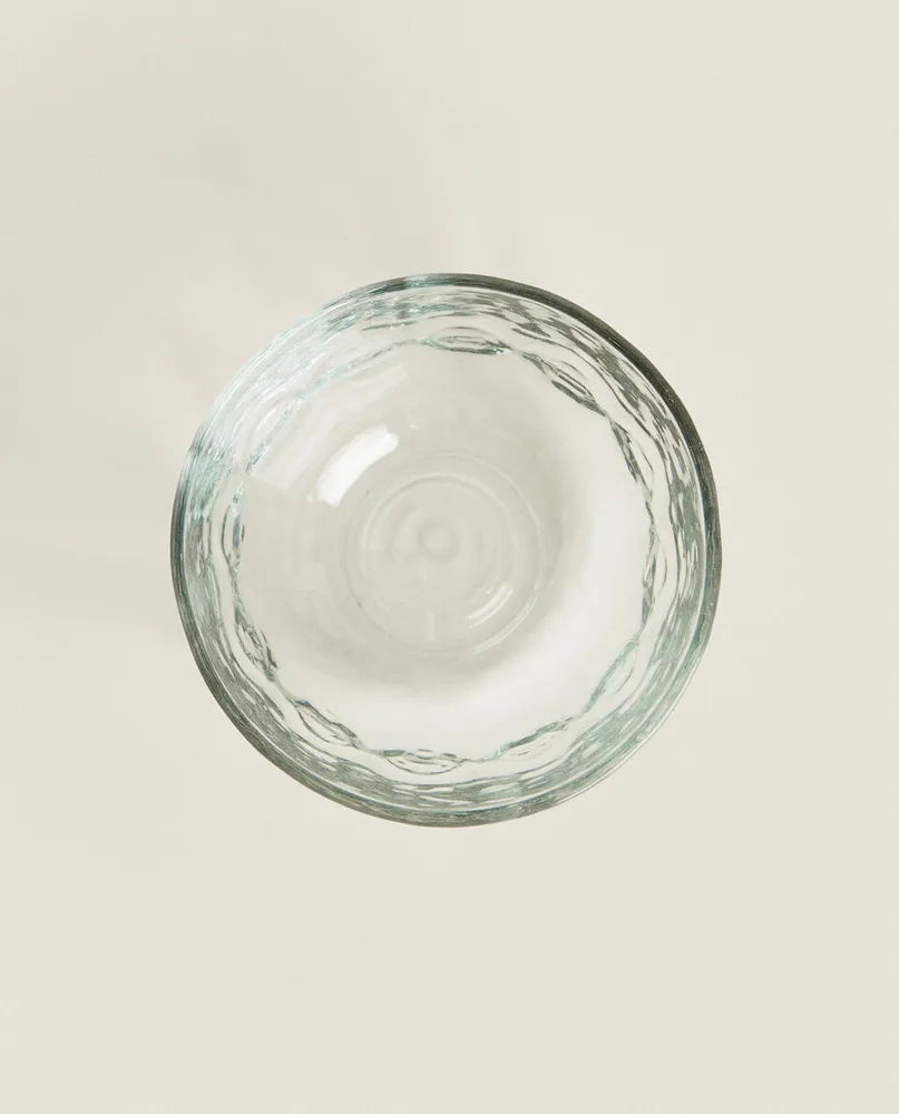 FACETED GLASS BOWL