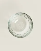 FACETED GLASS BOWL