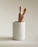 MARBLE UTENSIL STORAGE JAR