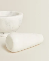 MARBLE PESTLE AND MORTAR