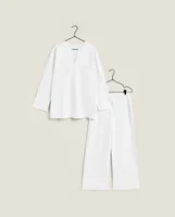 WHITE COTTON TROUSERS