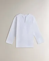 WHITE COTTON SHIRT