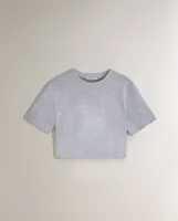 CROPPED COTTON T-SHIRT