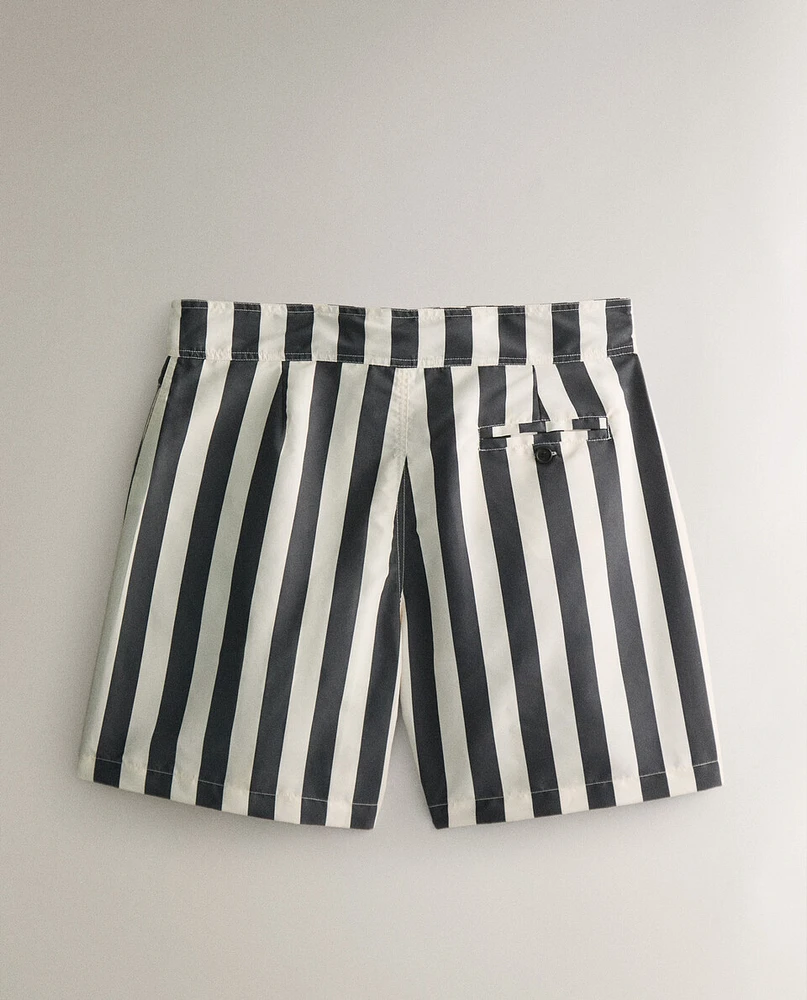 STRIPED SWIMMING TRUNKS