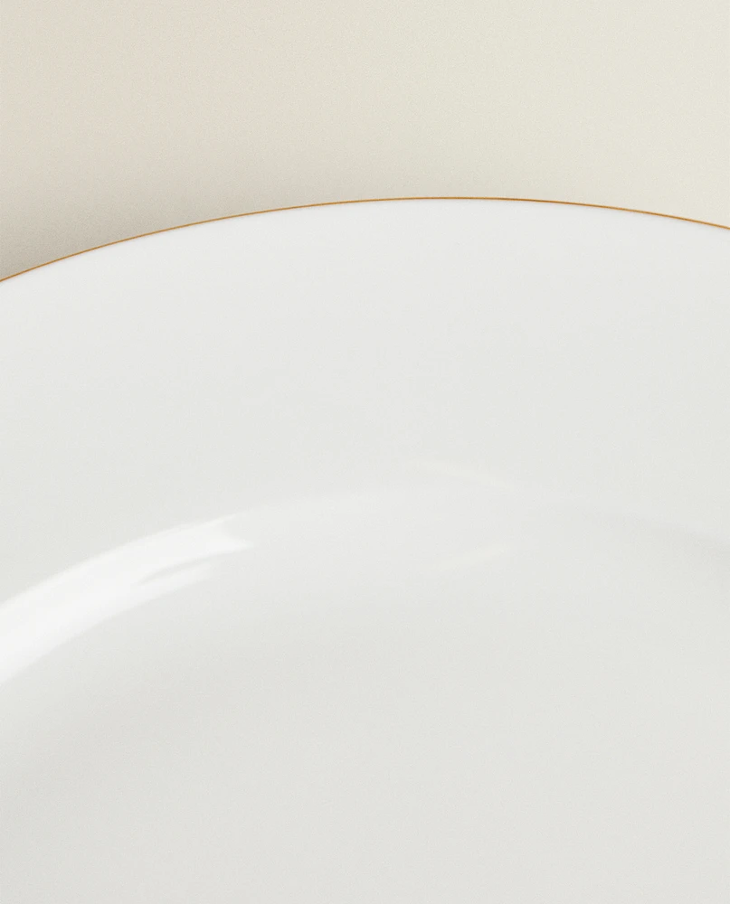 RIMMED BONE CHINA SIDE PLATE