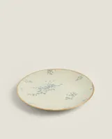 FLORAL STONEWARE DINNER PLATE